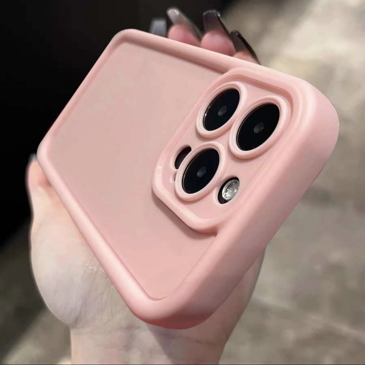 奥菲顿樱花粉新款适用苹果14promax手机壳iPhone15/13/12硅胶11女