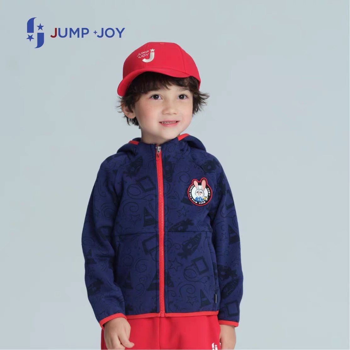 【大力品质童装】 J&J迪士尼Zootopia授权儿童满印针织外套