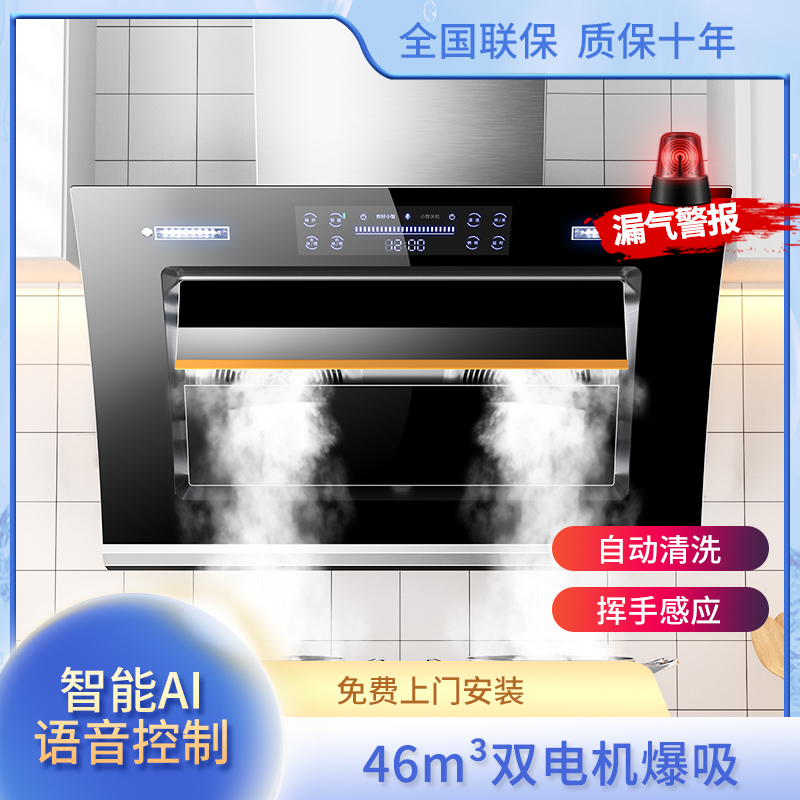 好太太双电机抽油烟机厂家直销大吸力吸油烟机侧吸式家用厨房小型
