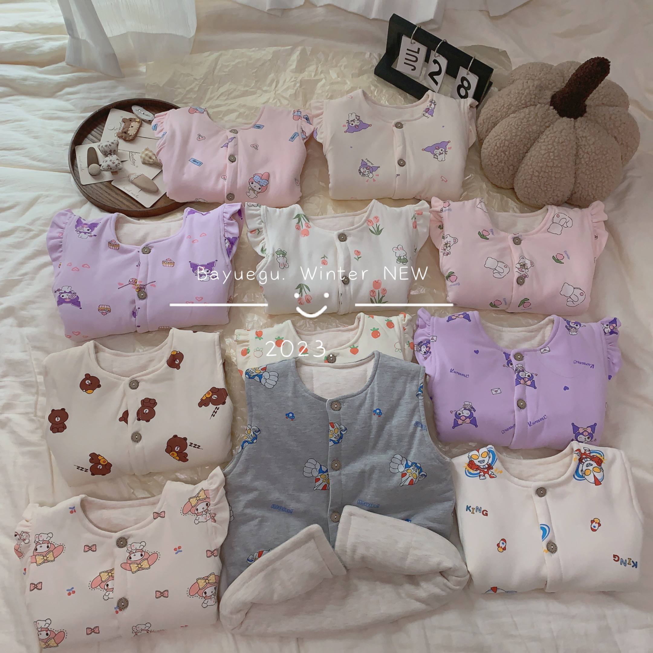 八月谷480克加厚夹棉软软糯糯马甲【小丸子专属】