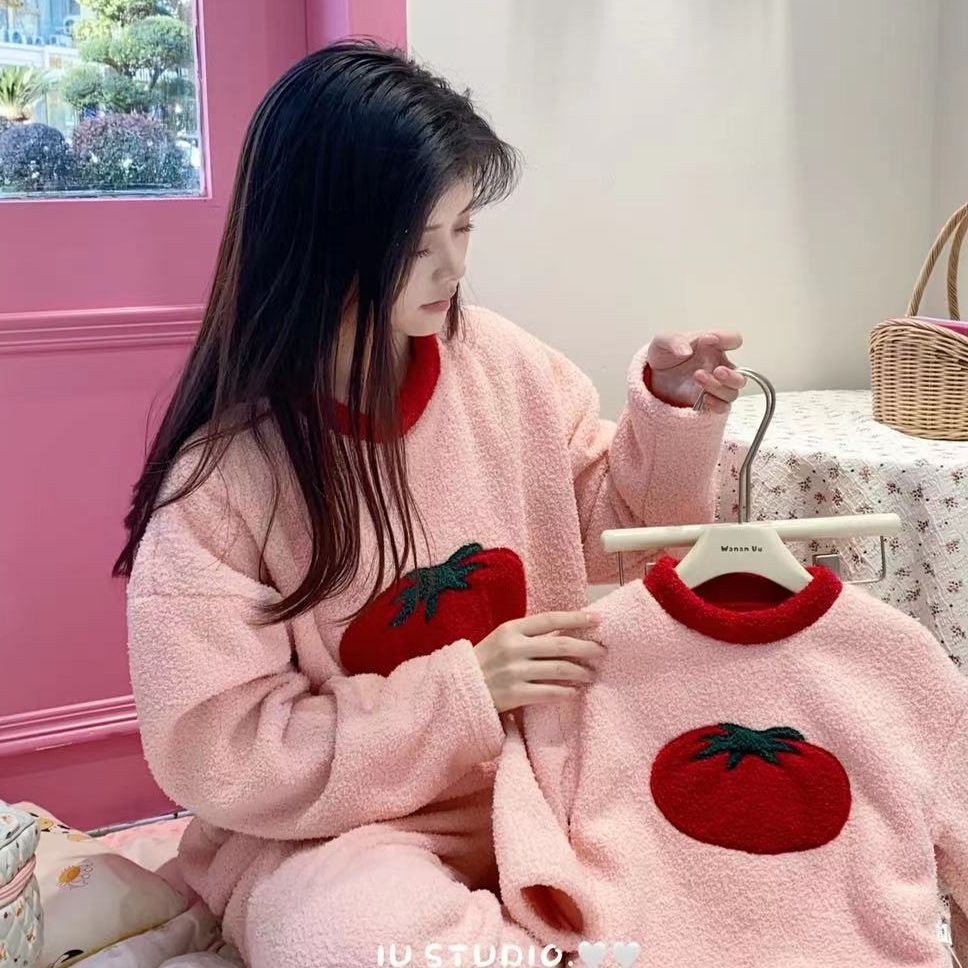【艾柚】IU-9253款加厚保暖云朵绒外穿套装【恩妈】