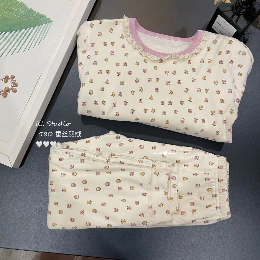 IU8999儿童女宝冬季彩色郁金香580G蚕丝保暖套【郝叔专享】