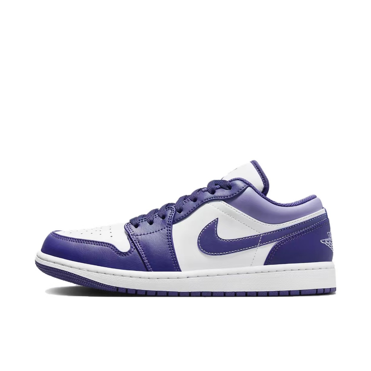Air Jordan 1 Low AJ1 白紫色 低帮复古篮球鞋黑紫男款553558-515