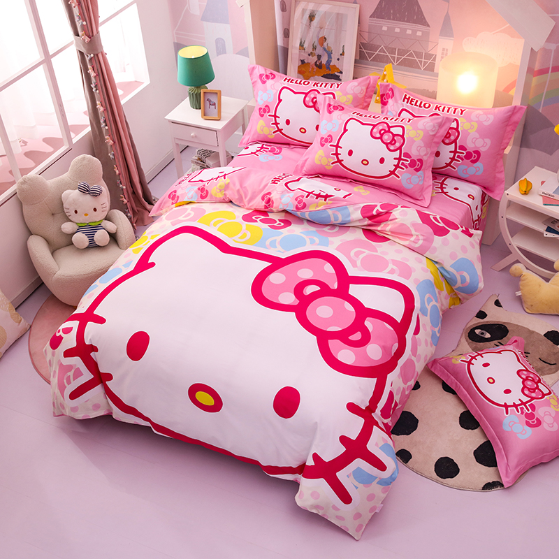 Hello Kitty凯蒂猫正版高档四季款被套超萌女孩学生网红被罩