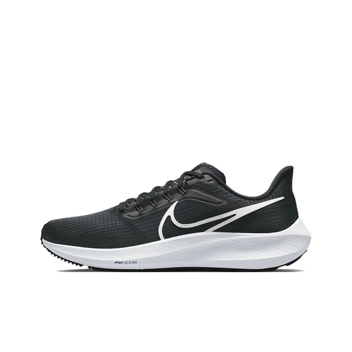 耐克Nike男鞋Air Zoom飞马39 轻便减震低帮跑步鞋 黑白DH4071-001