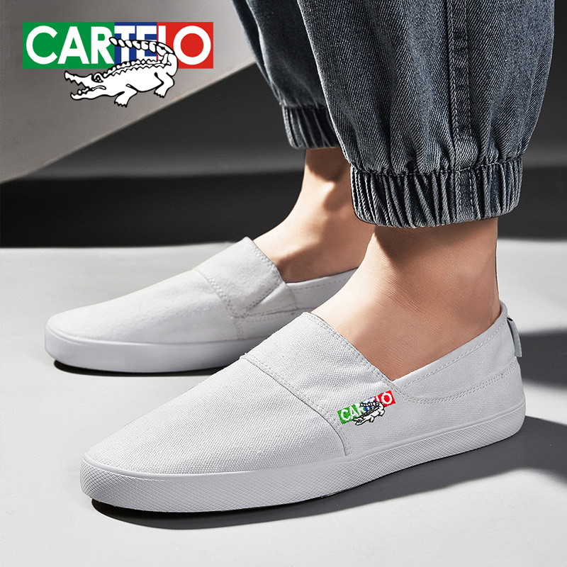 CARTELO/卡帝乐鳄鱼休闲时尚布鞋夏季低帮百搭帆布鞋情侣鞋6896