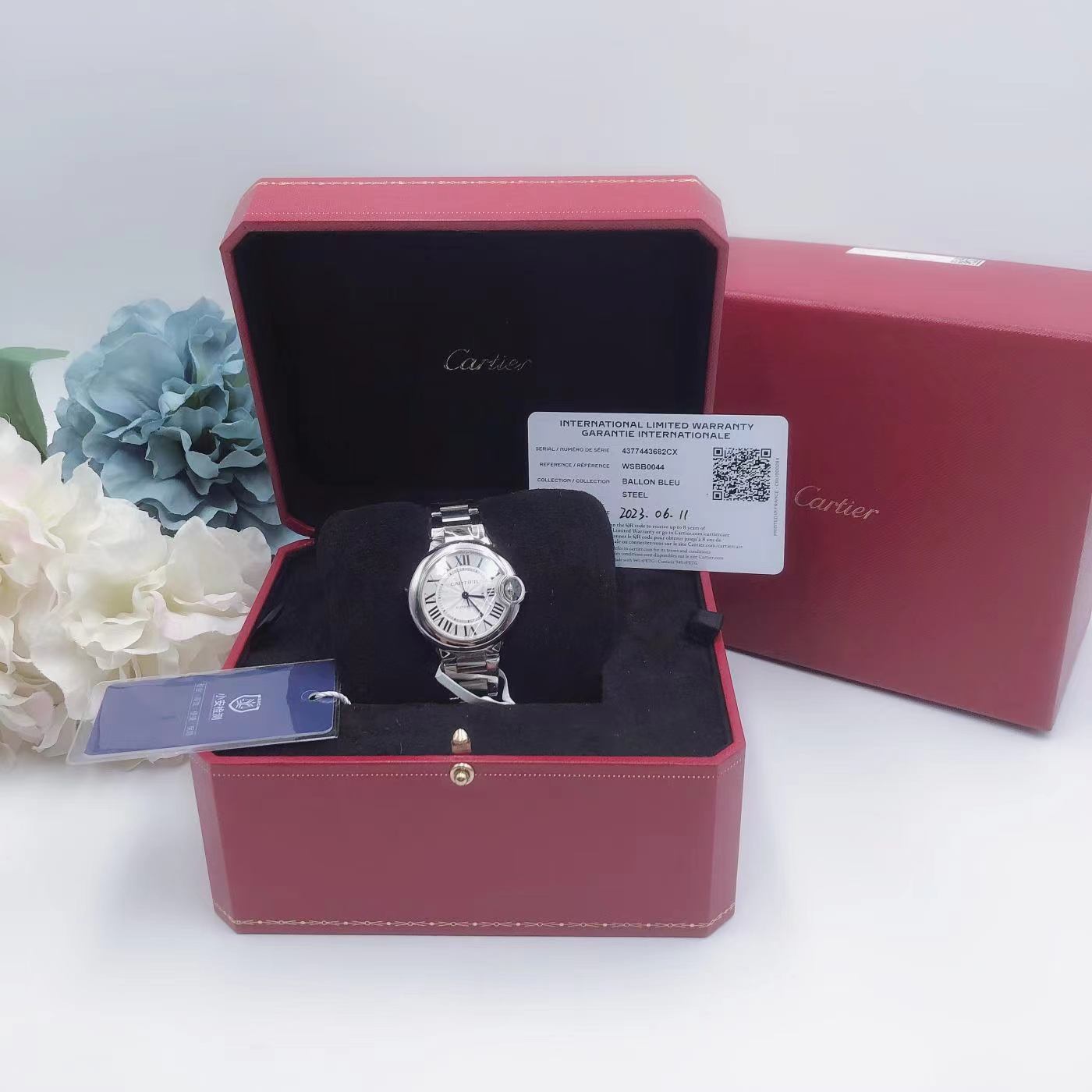 95新 Cartier/卡地亚 安洁利田哥腕表全款37800/XL