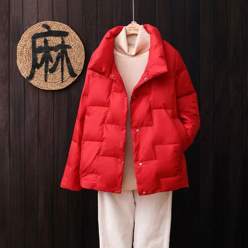 2023新款棉服女短款立领休闲时尚韩版宽松棉衣女冬季棉袄女外套潮
