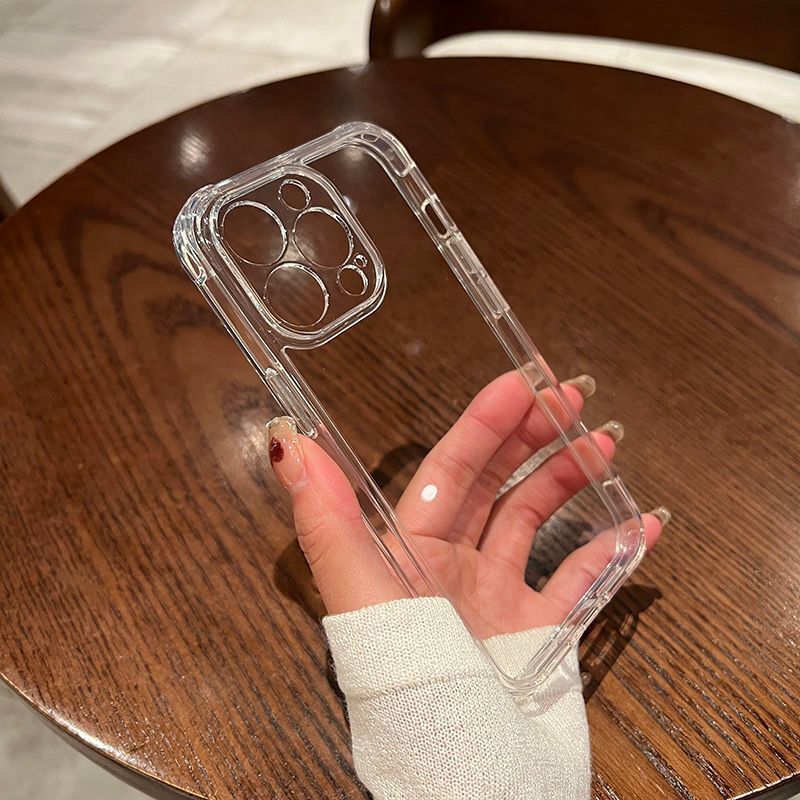 苹果14promax手机壳简约透明款iPhone13保护套12液态硅胶11高级感