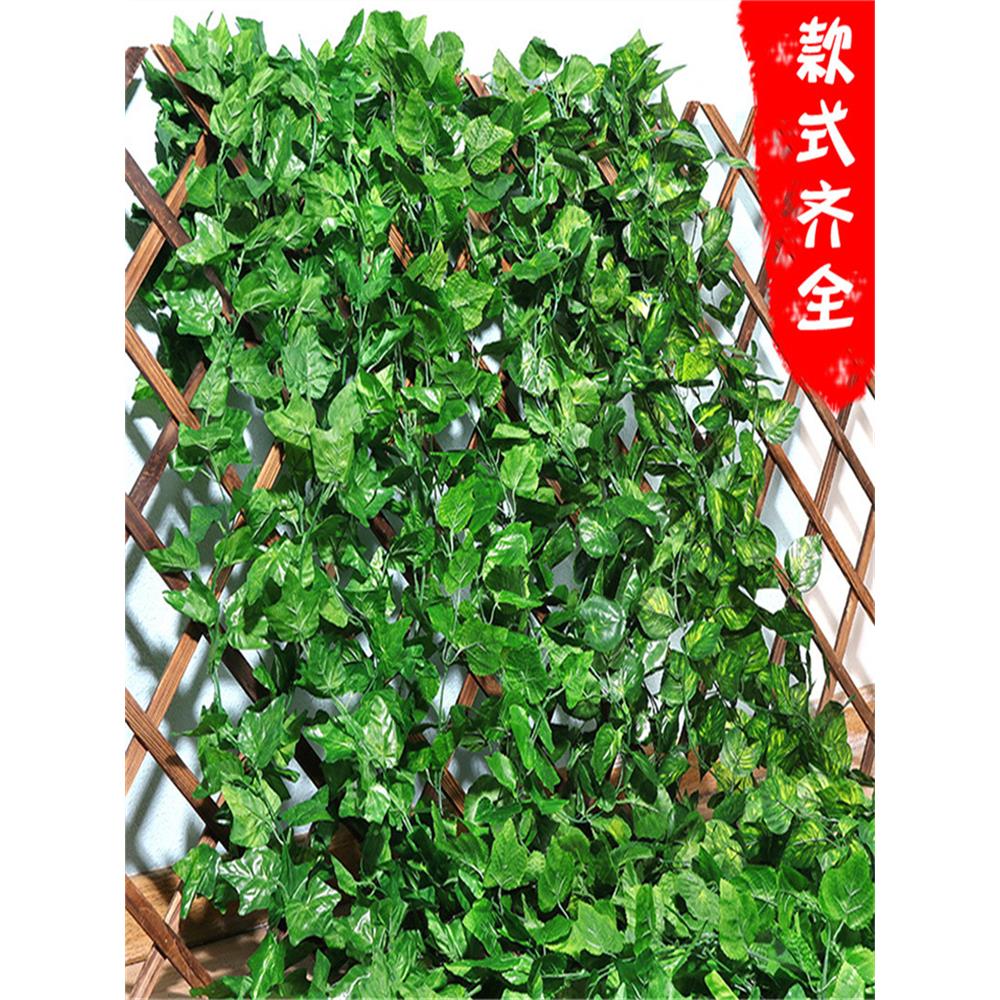 绿叶装饰藤条仿真葡萄叶绿萝吊顶管道遮挡塑料假花藤蔓植物假树叶