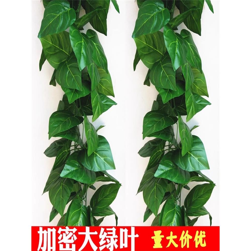 仿真葡萄叶藤条吊顶树叶装饰花藤绿植物假花藤蔓塑料绿叶绿萝叶子