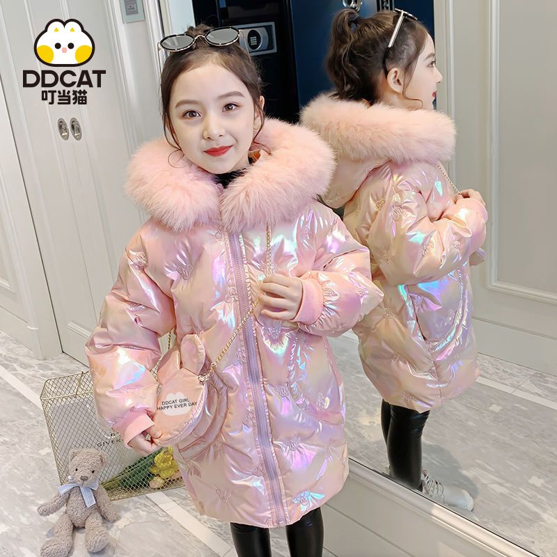 女童服年冬季新款儿童羽绒服洋气中大童加厚袄外套冬装