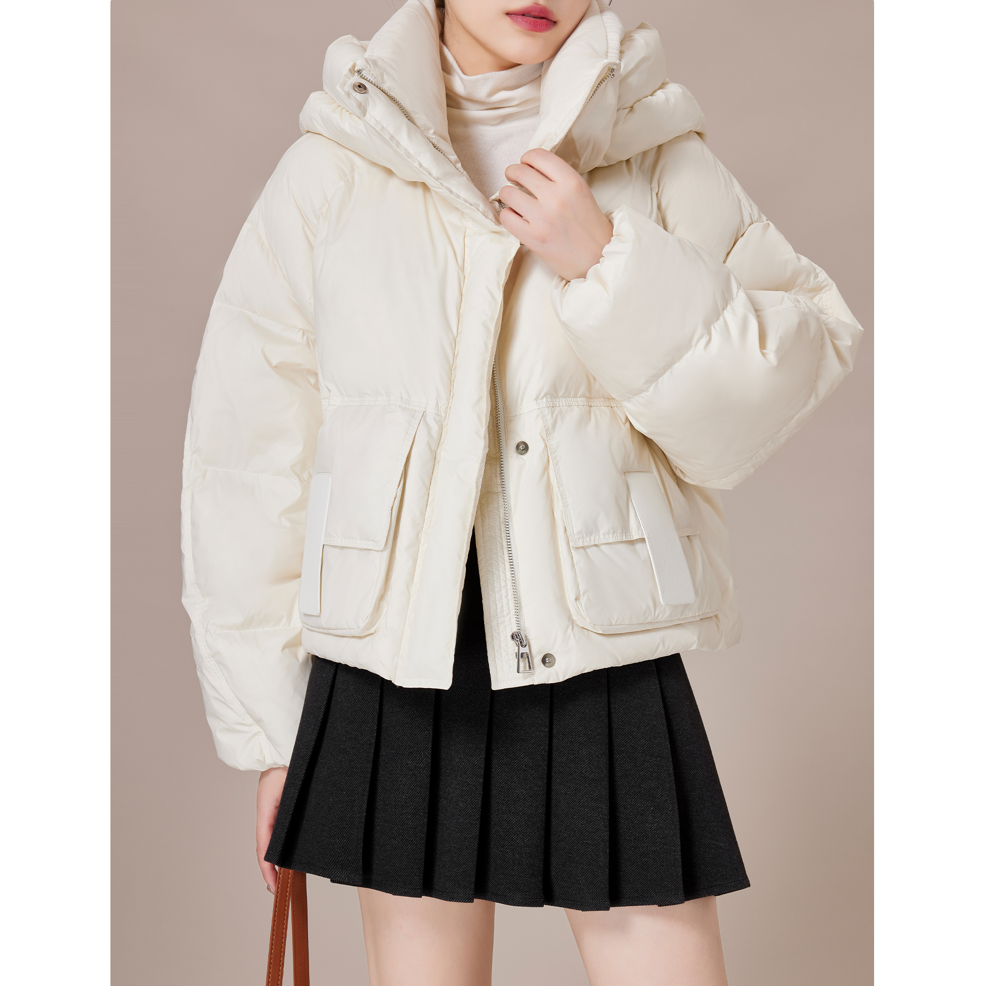 君君清仓专场【安全感】韩版高级羽绒服宽松保暖抗寒长短款外套6022