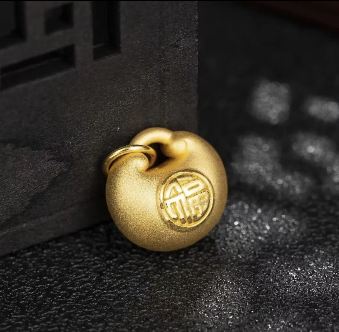小胖福吊坠足金999