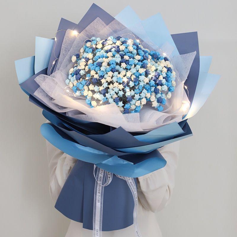 小红书折纸星星花束七夕手工幸运星星空折纸送男友套装