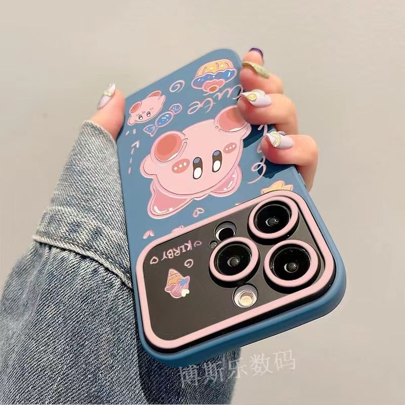 星之卡比新款视窗适用苹果14promax手机壳iPhone13pro12/11软7p