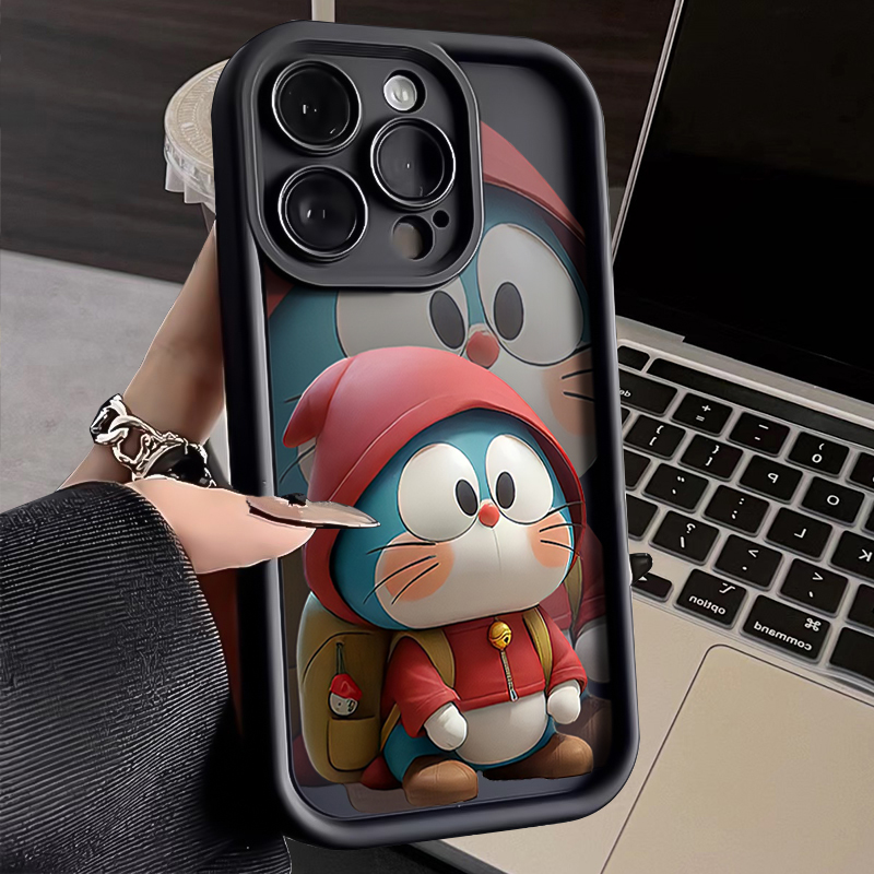 可爱哆啦iphone15苹果手机壳14promax新款13pro防摔12高级11全包