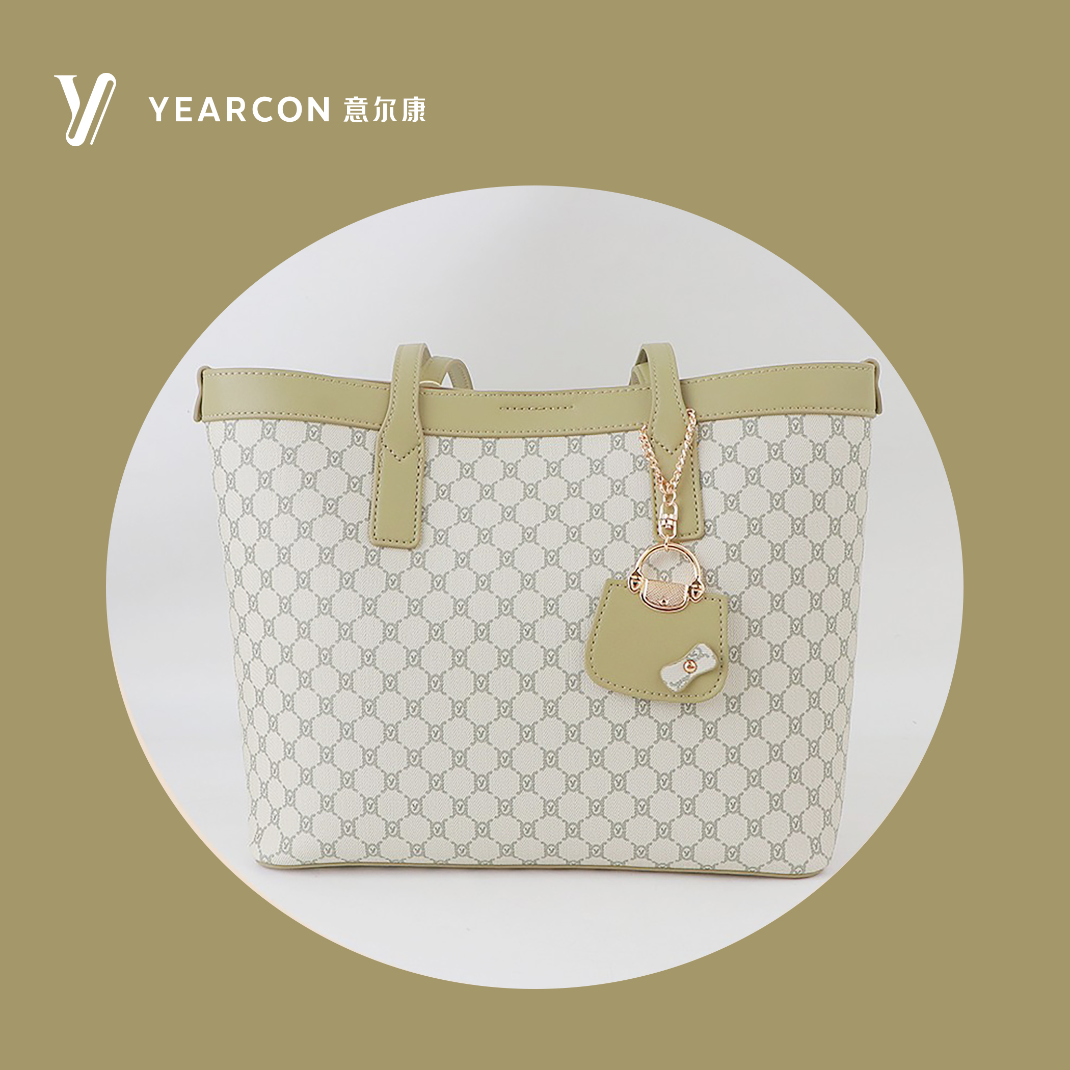 YEARCON/意尔康正品轻奢大容量手提女包通勤休闲百搭经典托特包女