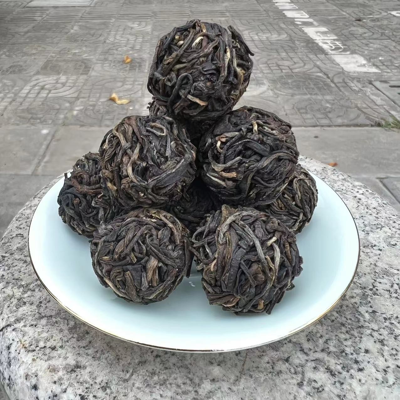 品茗芬普洱生茶（龙珠）8号500克RGHSC