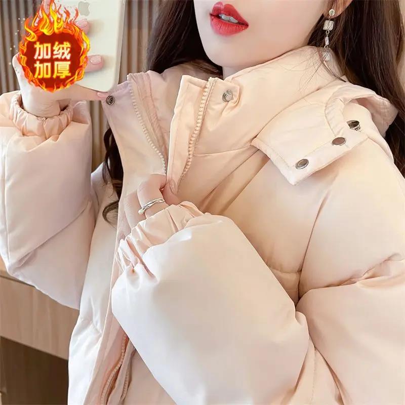 雪中飞羽绒棉衣羽绒服女2023新款爆款冬季韩系加厚面包服学生小棉