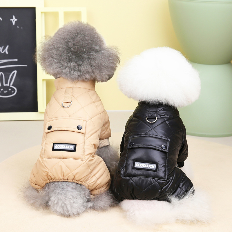 宠物狗狗衣服宠物服装宠物四腿棉衣防水雪秋冬新款工装风四腿棉衣