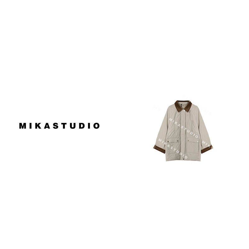 MIKASTUDIO/撞色驼绒填充棉服BL2366