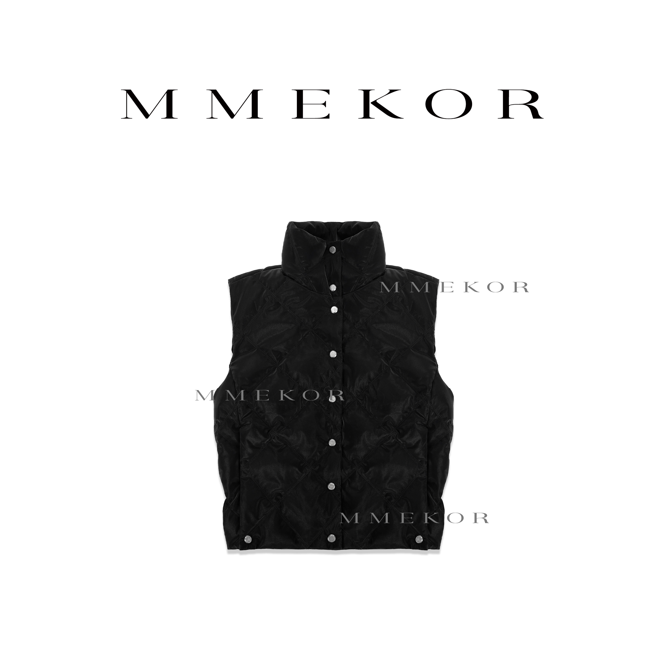 MMEKOR 随性简韩菱格马甲 87204     简约风百搭随性简韩菱格马甲