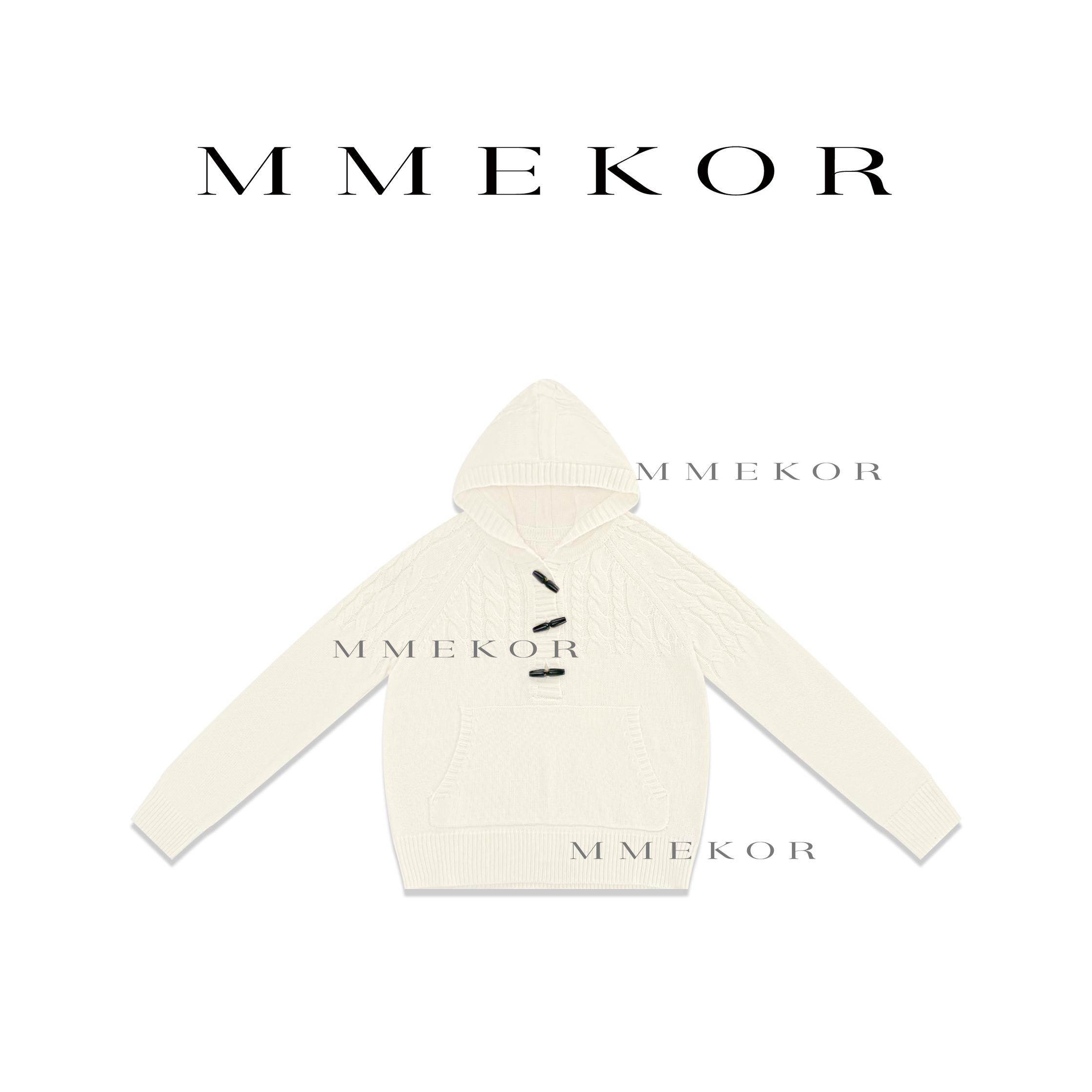 MMEKOR 百搭舒适连帽毛衣 87084     热力感开衫舒适型连帽毛衣