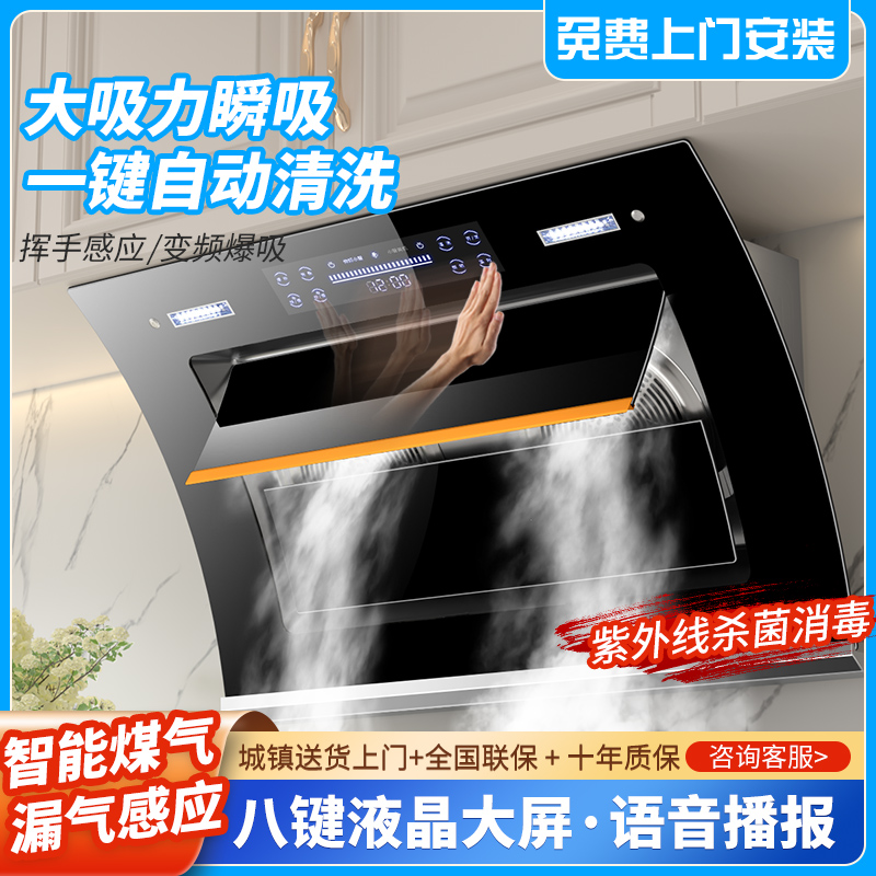 樱花树双电机抽油烟机厂家直销大吸力吸油烟机侧吸式家用厨房小型