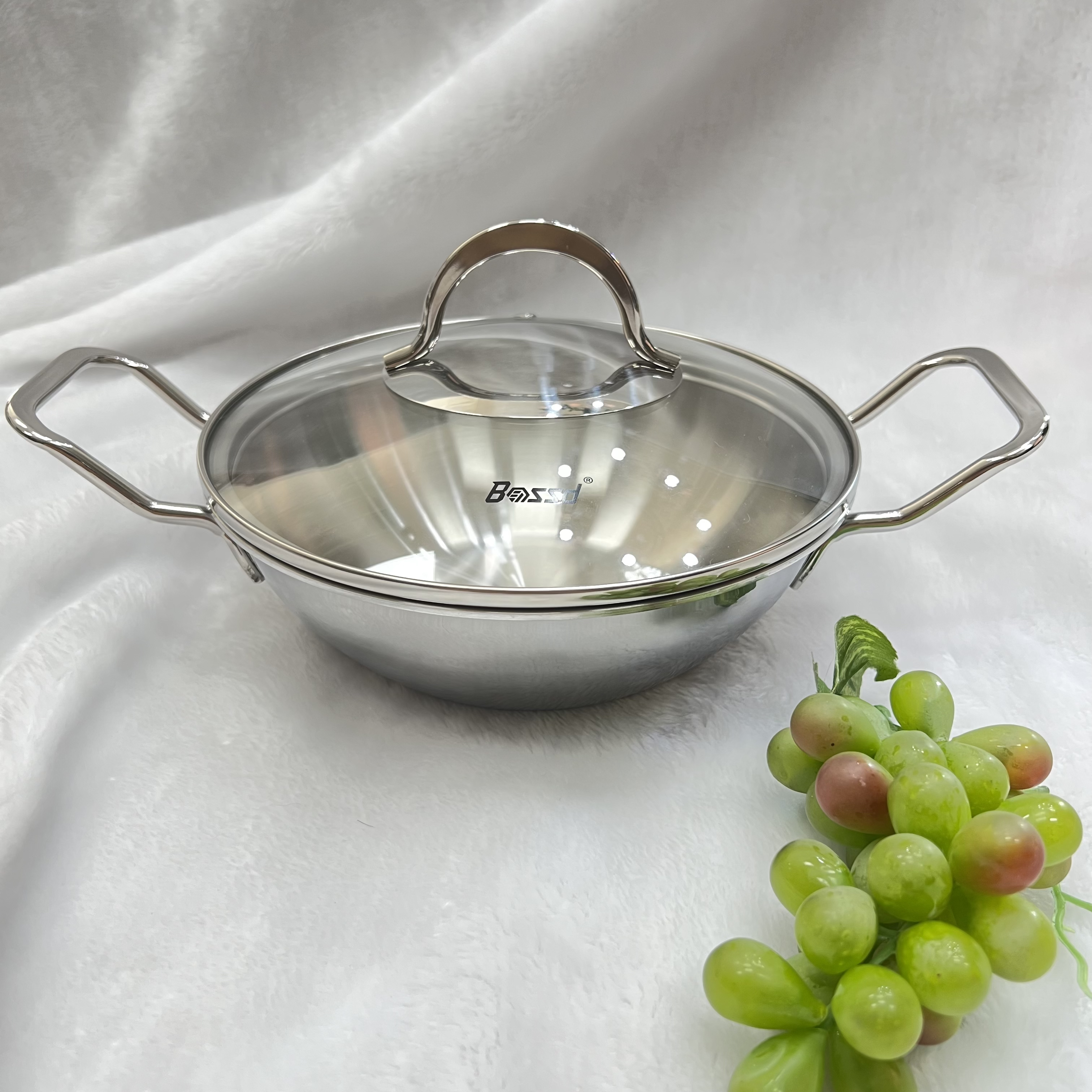 B家20*7.5火锅/干锅/小汤锅18/10一体成型