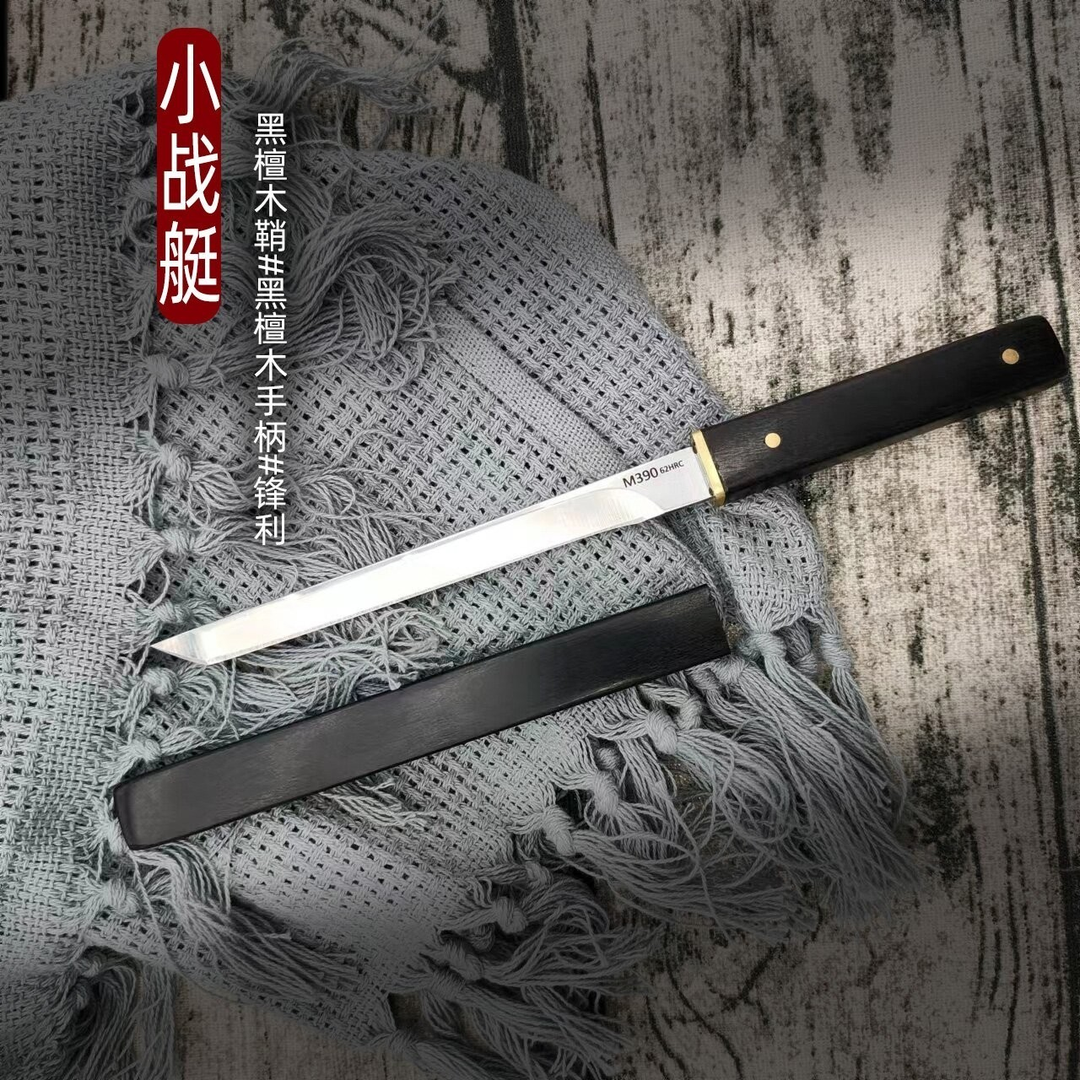 【鹏程工坊】进口M390粉末钢户外露营野炊西餐刀