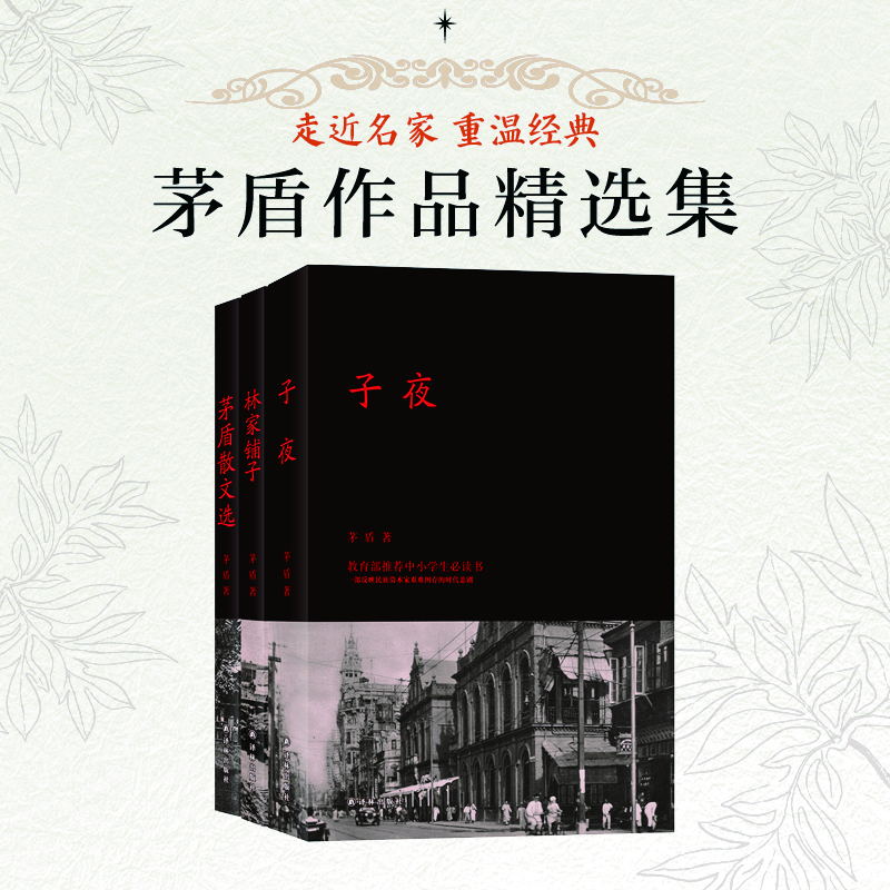 【凤凰壹力】林家铺子 子夜 茅盾散文选（茅盾作品精选集共3册）