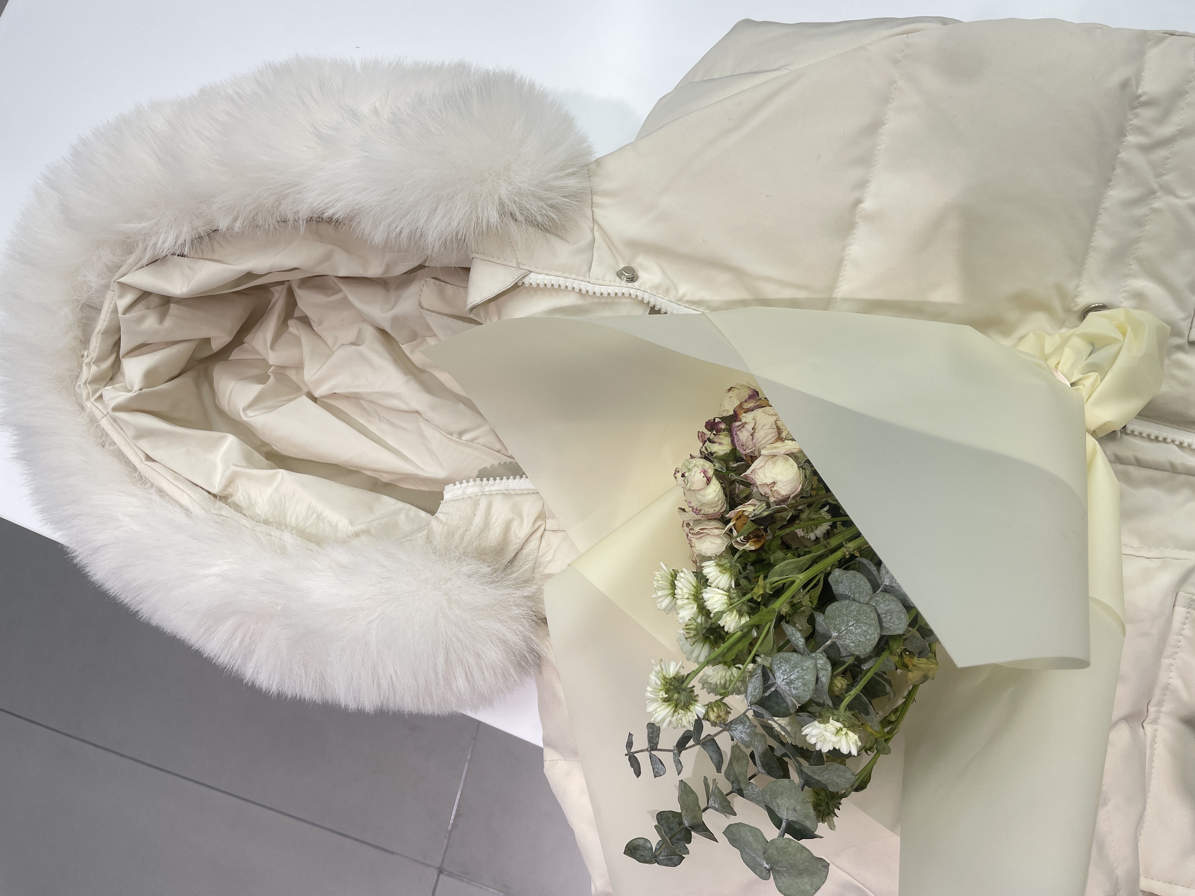 【林姐生活】儿童女童连帽抽绳时尚羽绒服