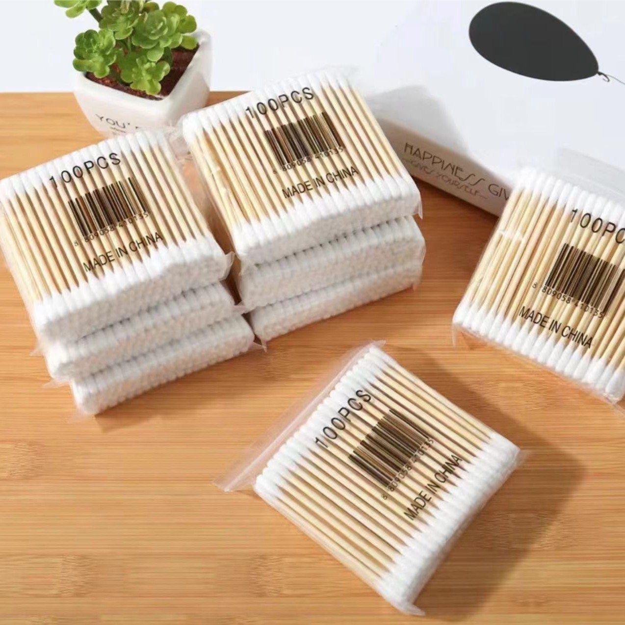【爱心传递】精品棉签化妆卸妆棉一次性双头掏耳多功能同款柔软棉签