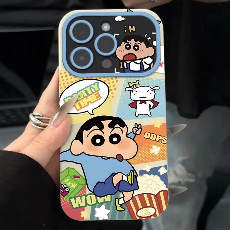 蜡笔小新适用14苹果15手机壳11适用iphone13promax全包12软壳xr