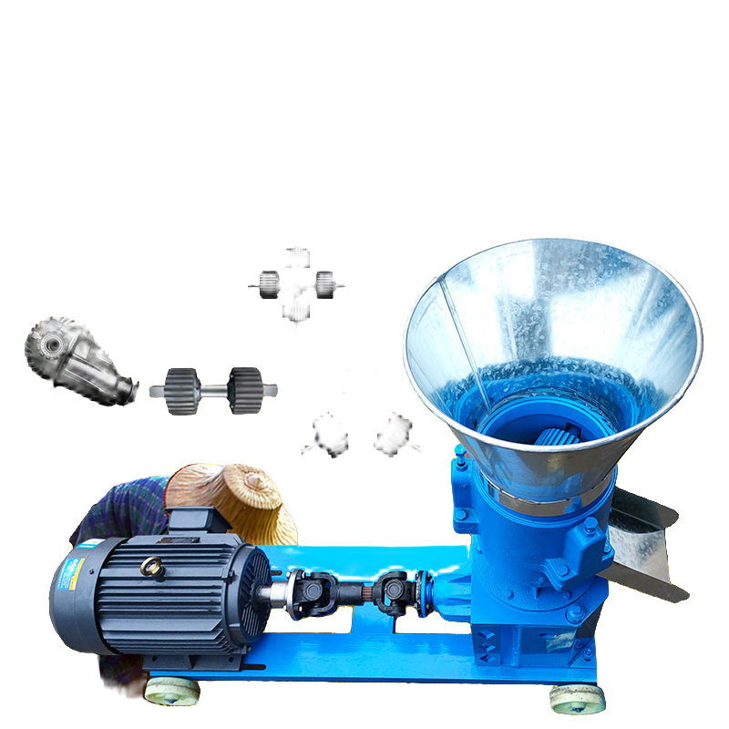 各种型号饲料颗粒机造粒机玉米秸秆草料自制养殖设备猪马牛羊一体