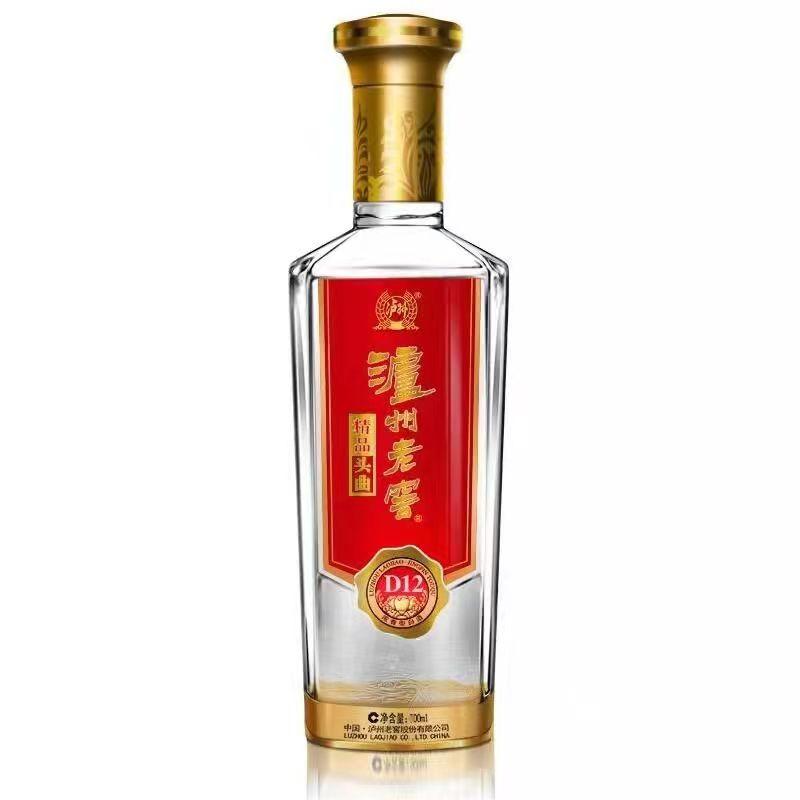 泸州老窖老窖精品头曲D12小酒版收藏摆柜优级浓香型白酒52度100ml