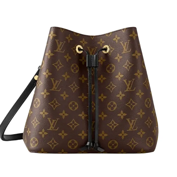 99新 LouisVuitton/路易威登 lv老花 NEONOE黑色中号水桶包  菜菜