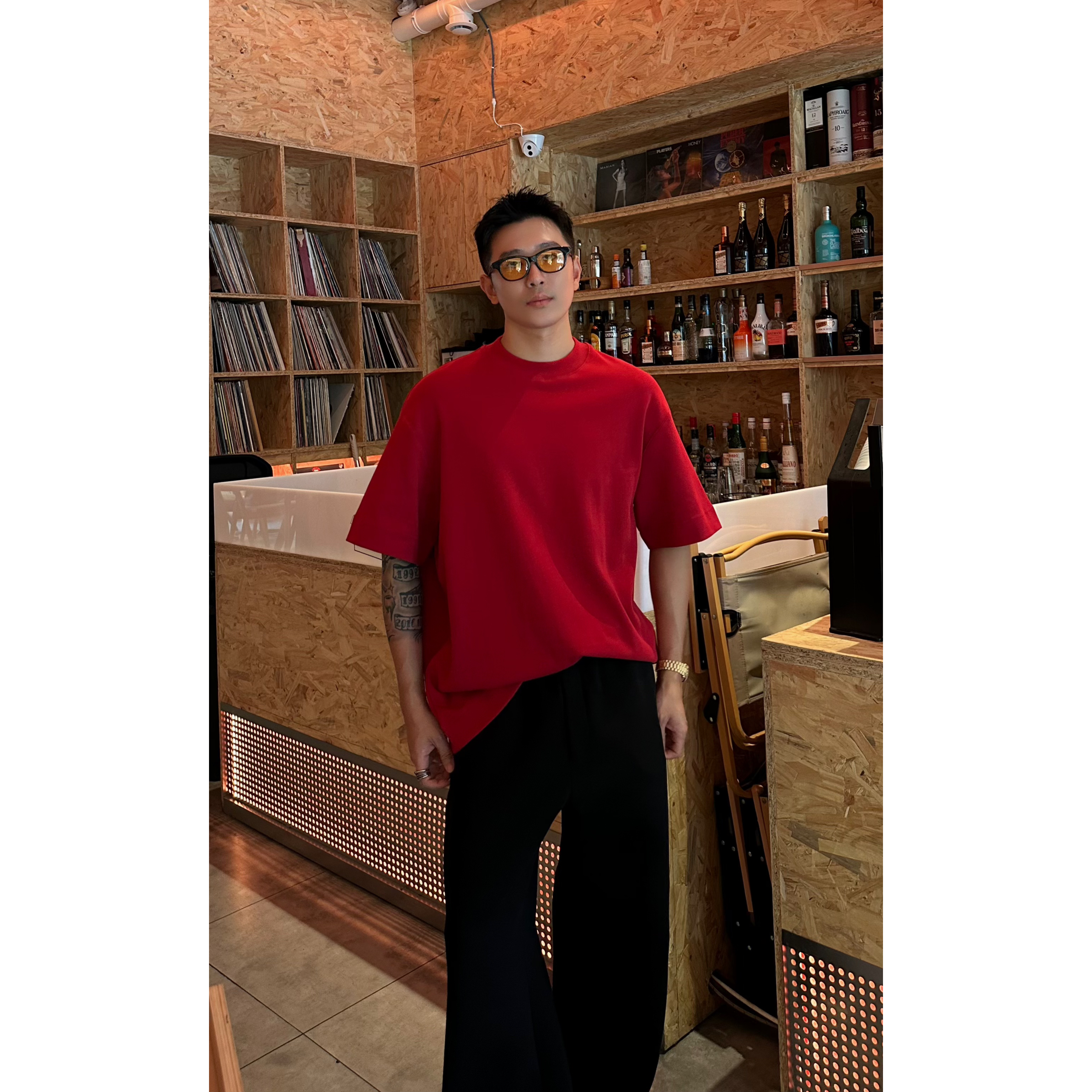 UNCLE#G / 秋冬打底 300克重磅AD双面棉短袖素T