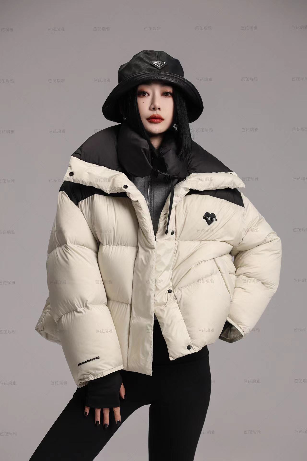 【莎莎】 2023年冬季新款潮流时尚面包羽绒服AB-6053