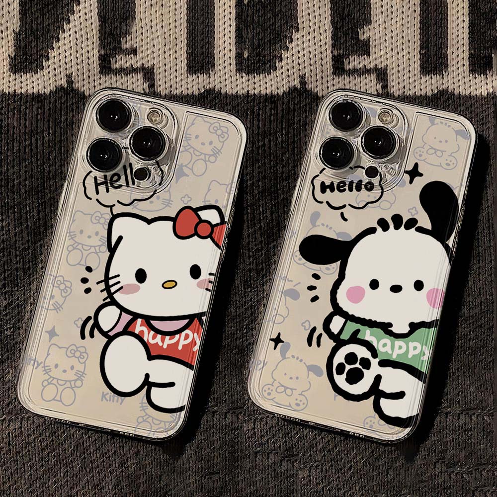 BANCA情侣帕恰狗凯蒂猫苹果华为oppovivo适用iPhone15/14手机壳xs