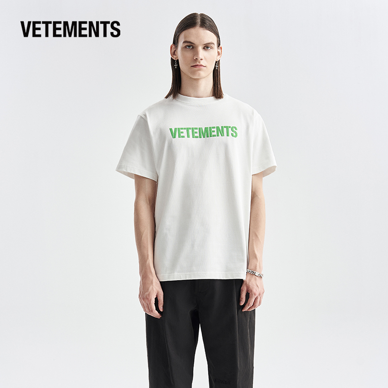 VETEMENTS2023夏季新品潮流宽松圆领纯棉短袖男女同款T恤63352331