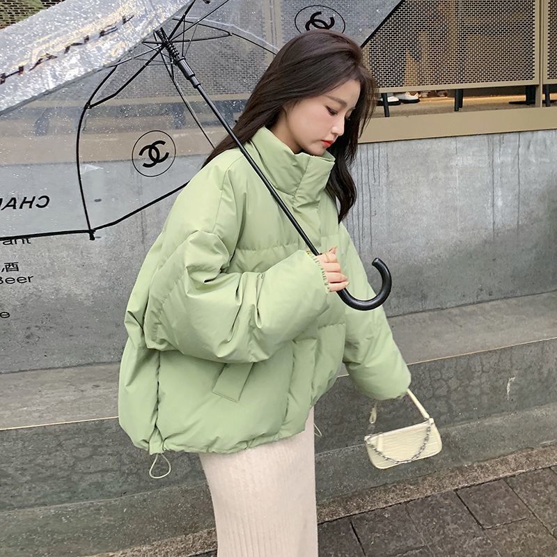 2023年新款冬季立领棉服女宽松加厚保暖面包服短款小个子外套百搭