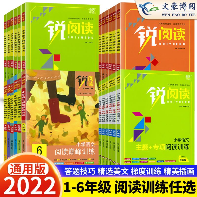 锐阅读小学语文阅读与写作一二三四五六年级阅读理解专项训练真题