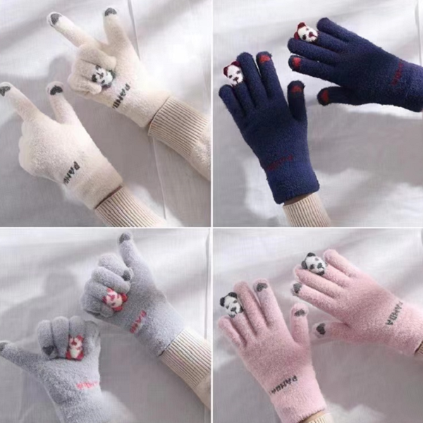 毛绒手套一双 颜色随机有问题联系客服处理   非太阳花抱枕沙发